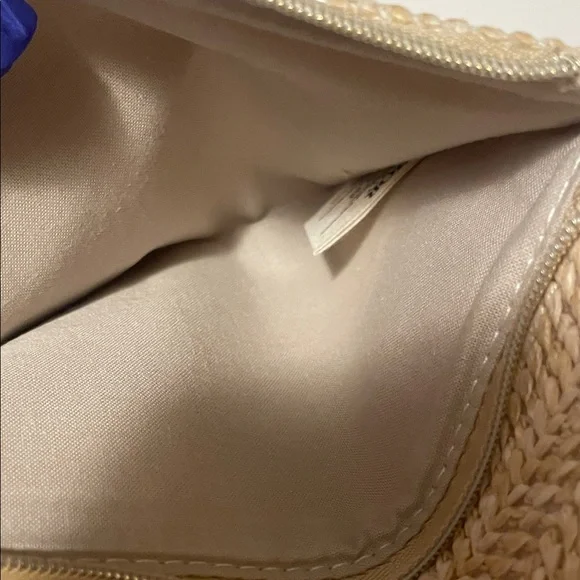 Dior Tan Woven Clutch with Pearl Accent - Picture 9 of 17